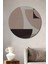 Soyut Sanat Geometrik Desenli Dekoratif Ahşap Mdf Tablo Yuvarlak Tablo 1