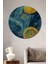 Limonlu Deniz Esintisi Dekoratif Ahşap Mdf Ev/işyeri Duvar Tablo Yuvarlak Ev/işyeri Duvar Tablo 1