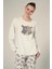 Termal Koala Desenli Kışlık Kadın Pijama Takımı 5