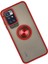 Xiaomi Redmi 10 2022 Kılıf Montreal Yüzüklü Silikon Kapak - Kırmızı 3