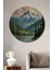 Büyüleyici Dağ Manzarası Ahşap Mdf Dekoratif Ev/işyeri Duvar Tablo Yuvarlak Ev/işyeri Duvar Tablo 1