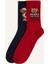 Erkek Yılbaşı Temalı 2'li Pamuklu Uzun Çorap G3908AXNS 1