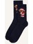 Erkek Yılbaşı Temalı 2'li Pamuklu Uzun Çorap G3908AXNS 2