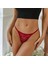 Büyük Beden Kırmızı Dantelli Kadın String - Tanga CK278616-B 2