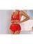 Kırmızı Dantelli Fiyonklu Seksi Babydol CK279240 3