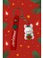 Sevimli Noel Tavşanı Figürlü Christmas Temalı Silikon Askılı anahtarlık 3