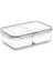 2 Bölmeli Sızdırmaz Contalı Kilitli Kapaklı 1 Litre Erzak Saklama Kabı -LC505 (5148) 5