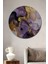 Mor Altın Soyut Sanat Ahşap Mdf Dekoratif Ev/işyeri Duvar Tablo Yuvarlak Ev/işyeri Duvar Tablo 1