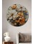 Çarpıcı Çiçekli Dekoratif Ahşap Mdf Ev/işyeri Duvar Tablo Yuvarlak Ev/işyeri Duvar Tablo 1