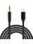 Için Aux Kablo, Mfi Sertifikalı Lightning 3,5 mm Aux Kablosu, 14 13 12 11 Pro Max Xs Xr x 8 7 6 iPad Ipod Araba, Ev Hoparlör Kulaklık, 3,3 Ft Siyah 3