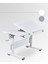 Vega Simple Kompakt Çalışma Masası, Yükseklik Ayarlı ve Montessori Uyumlu - 130x70 Cm, Beyaz/Gri 6
