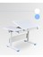 Vega Simple Erkek Çocuk Çalışma Masası Yükseklik Ayarlı Eğimli Çocuk Masası - 130x70 Cm, Beyaz/Mavi 6