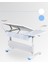 Vega Simple Erkek Çocuk Çalışma Masası Yükseklik Ayarlı Eğimli Çocuk Masası - 130x70 Cm, Beyaz/Mavi 7