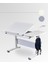 Vega Simple Ergonomik Çocuk Çalışma Masası Yükseklik ve Eğim Ayarlı Ofis Masası - 130x70 Cm, Ekru/Gri 6