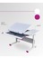 Vega Basic Çekmeceli Çocuk Masası, Yükselebilir Eğim Verilebilir Çalışma Masası - 130x70 Cm, Beyaz/Fuşya 6