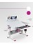 Vega Standart Ergonomik Öğrenci Masası Çok Fonksiyonlu Çalışma Masası - 130x70 Cm, Beyaz/Fuşya 6