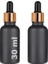 30 ml Mat Siyah Cam Damlalıklı Serum Şişesi 30 cc Renkli Metal Kapaklı Dropper Cam Şişe 2 Adet (Gold Yüzük | Siyah Lastik) 3