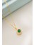 925 Ayar Gümüş Mayıs Ayı Doğum Taşı ( Emerald ) Kolye 1