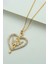 925 Ayar Gold Kelebekli Kalp Gümüş Kolye 1