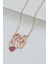 925 Ayar Kalpli Anne Bebek Rose Gümüş Kolye 1