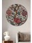 Dekoratif Ahşap Yuvarlak Tablo Çiçekli Ağaçlar 1