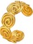 YUANYING-CH1258 Altın Spiral Açık Paslanmaz Çelik Bileklik (Yurt Dışından) 1