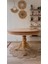 Concept Baba Ayaklı Masa Ahşap Yuvarlak Naturel Renkli Açılır Masa (Çap 120 Cm) 1