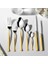 Zarif Sade 12 Kişilik 89 Parça Deri Kutulu Çatal Kaşık Bıçak Takımı 3
