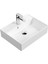 Bagno Plan Tezgah Üstü Kare Çanak Lavabo, 50X38 Cm. Beyaz 1