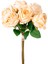 Yapay Çiçek Gül 6'lı Demet Açık Sarı 37 Cm. 1