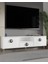 1318DROPCT-32 Tv Sehpası Beyaz-Gümüş 1