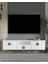 1318DROPCT-32 Tv Sehpası Beyaz-Gümüş 5