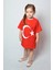 Atatürk Baskılı ve Türk Bayraklı Pamuklu Çocuk Tişört Kız Erkek Unisex 4