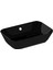 Geo 7425B070-0012 Dikdörtgen Çanak Lavabo, 60 Cm, Siyah 1