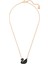 Kolye Iconic Swan Rose-Black Kadın İçin Özel Tasarım Swarovski Taşlı 2
