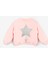 Pembe Yıldız Nakışlı Kurdele Detaylı Kız Çocuk Sweatshirt 1