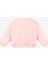 Pembe Yıldız Nakışlı Kurdele Detaylı Kız Çocuk Sweatshirt 2