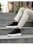 Bağcıklı Içi Kürklü Erkek Sneaker Bot Siyah Süet (Beyaz Taban) 5