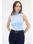 Mavi Kadın Kolsuz Yüksek Yaka Body 8155A 7