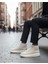 Bağcıklı Erkek Sneaker Bot Bej Süet (Bej Taban) 2