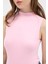 Pembe Kadın Kolsuz Yüksek Yaka Body 8155A 5