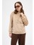 Vizon Kadın Peluş Kanguru Cepli Kapüşonlu Sweatshirt 3061A 2