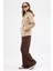 Vizon Kadın Peluş Kanguru Cepli Kapüşonlu Sweatshirt 3061A 4