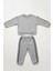 Erkek Çocuk Şeritli 3 Iplik Gri Alt Üst Takım 2