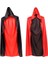 2pcs Cadılar Bayramı Vampir Pelerini, Cadılar Bayramı Yetişkin Cosplay Için Tersinir Kapüşonlu Vampir Cape, Siyah ve Kırmızı 5ft B (Yurt Dışından) 1