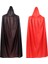 2pcs Cadılar Bayramı Vampir Pelerini, Cadılar Bayramı Yetişkin Cosplay Için Tersinir Kapüşonlu Vampir Cape, Siyah ve Kırmızı 5ft B (Yurt Dışından) 5