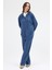 İndigo Cepli Kapüşonlu Tunik Pantolon Takımı 8105A 7
