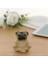 Pug Heykeli Ev Dekor, Yoga Oturan Pug Köpek Figürine, Pug Puppy Ortağı Koleksiyon Köpek Heykeli, Reçine Mini Köpek Heykeli (Yurt Dışından) 5