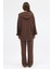 Kahve Cepli Kapüşonlu Tunik Pantolon Takımı 8105A 6