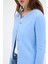 Bebe Mavi Kadın Yumoş Dokulu Düğmeli Triko Hırka 2241 5